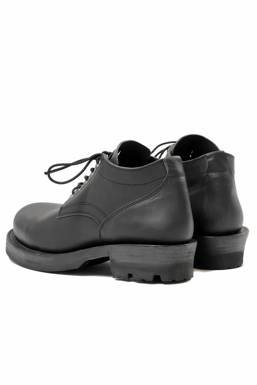 Portaille x LOOM exclusive DOUBLE STITCHED WELT WORKING DERBY / GUIDI FIORE (BLACK) - Image 6