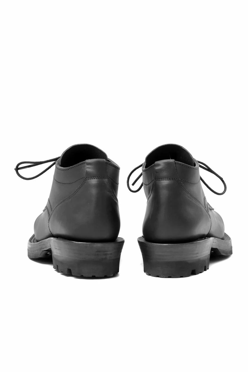 Portaille x LOOM exclusive DOUBLE STITCHED WELT WORKING DERBY / GUIDI FIORE (BLACK) - Image 9