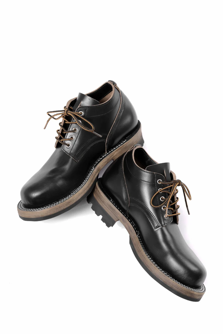Portaille x LOOM exclusive DOUBLE STITCHED WELT WORKING DERBY / HORWEEN CHROMEXCEL (BLACK) - Image 14