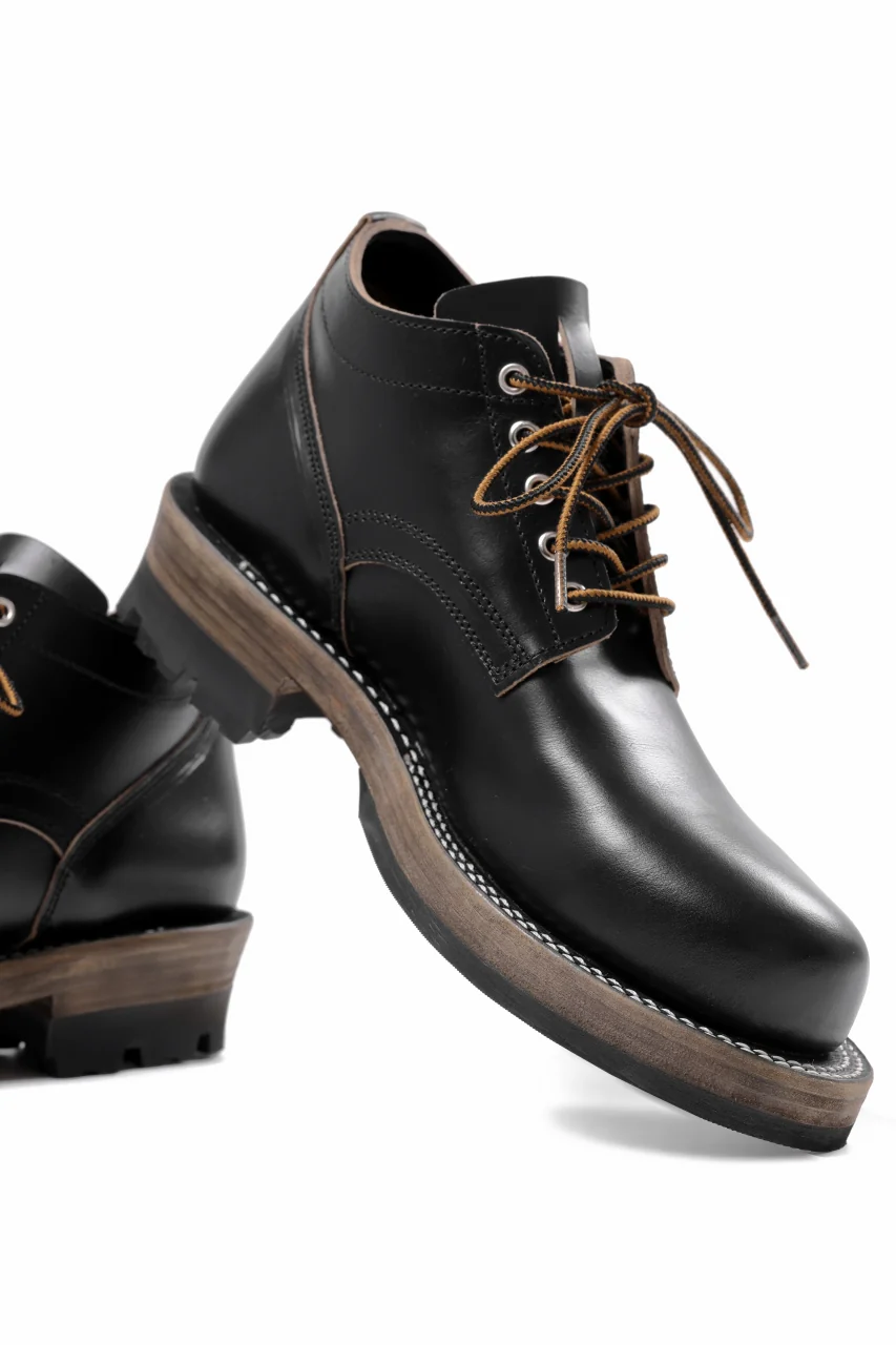 Portaille x LOOM exclusive DOUBLE STITCHED WELT WORKING DERBY / HORWEEN CHROMEXCEL (BLACK) - Image 18