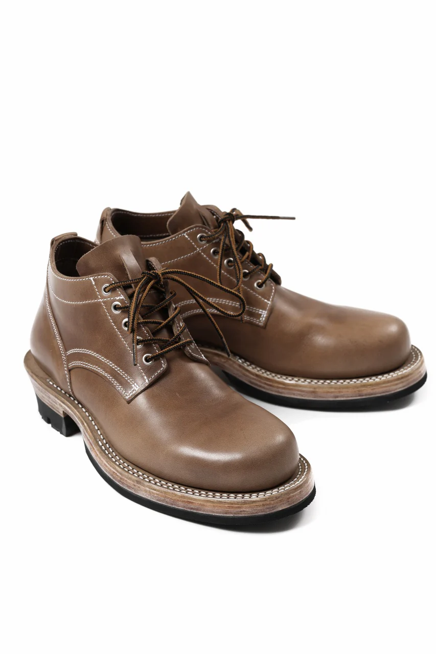 Portaille x LOOM exclusive DOUBLE STITCHED WELT WORKING DERBY / HORWEEN CHROMEXCEL (NATURAL) - Image 7