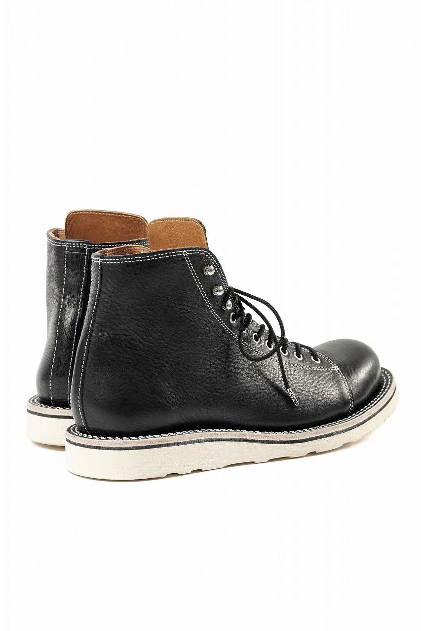 Portaille x LOOM exclusive MONKEY LACE UP SHOES / TOSCANO VOLANATO (BLACK x WHITE) - Image 10