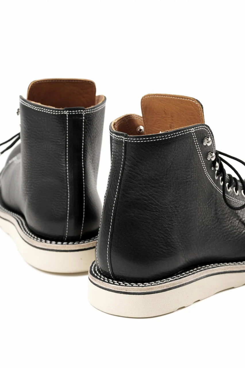 Portaille x LOOM exclusive MONKEY LACE UP SHOES / TOSCANO VOLANATO (BLACK x WHITE) - Image 19
