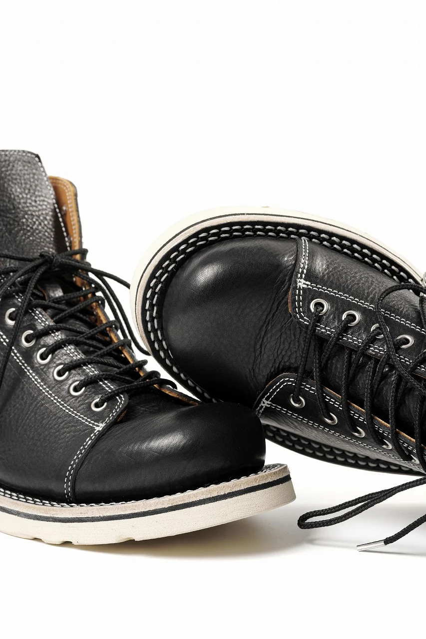 Portaille x LOOM exclusive MONKEY LACE UP SHOES / TOSCANO VOLANATO (BLACK x WHITE) - Image 20