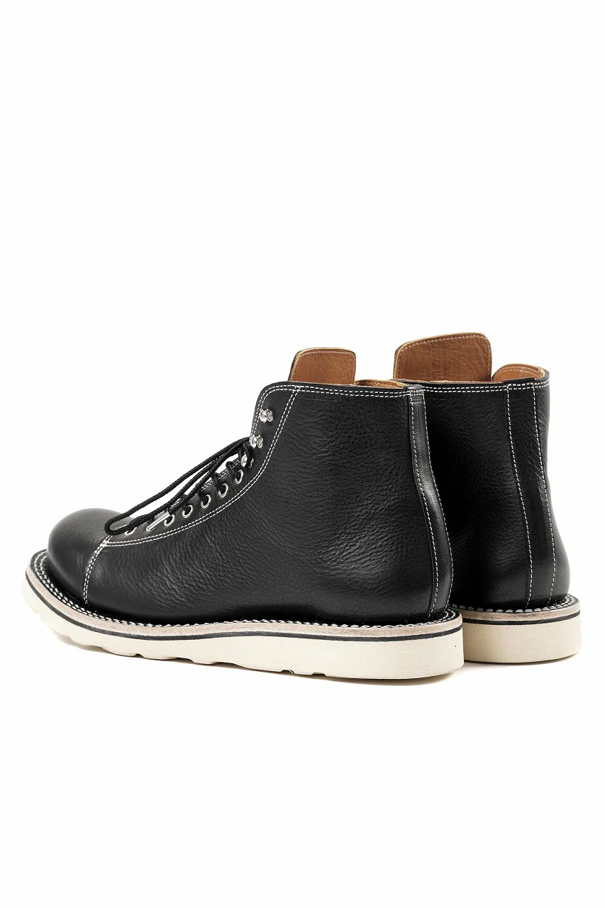 Portaille x LOOM exclusive MONKEY LACE UP SHOES / TOSCANO VOLANATO (BLACK x WHITE) - Image 9