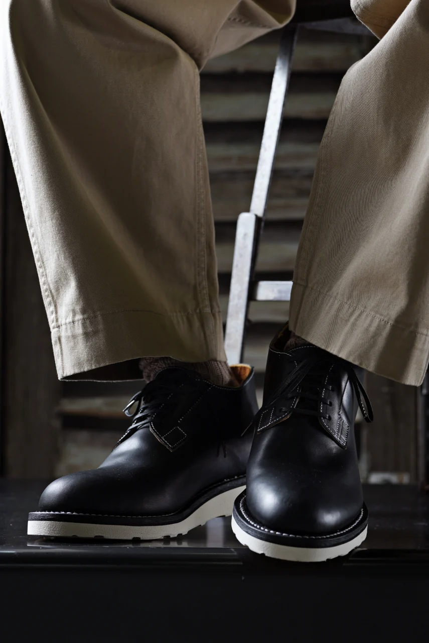 Portaille x N/07 exclusive POSTMAN SHOES / GUIDI FIORE (BLACK x WHITE) - Image 25