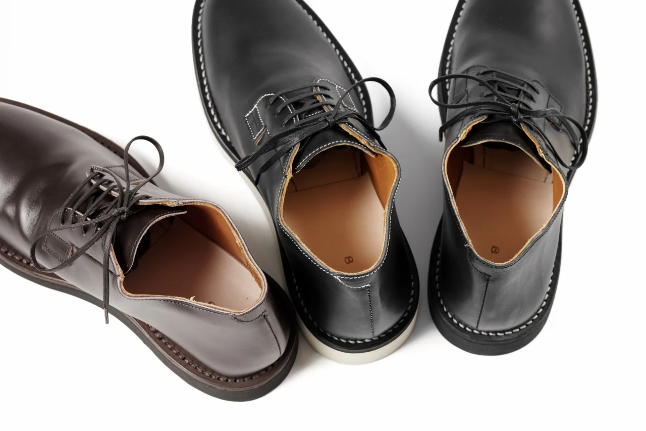 Portaille x N/07 exclusive POSTMAN SHOES / GUIDI FIORE (BLACK x WHITE) - Image 30