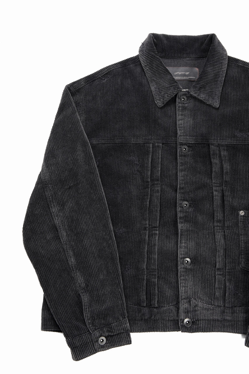 Professor.E AGED CORDUROY JACKET (AGED BLACK) - Image 10