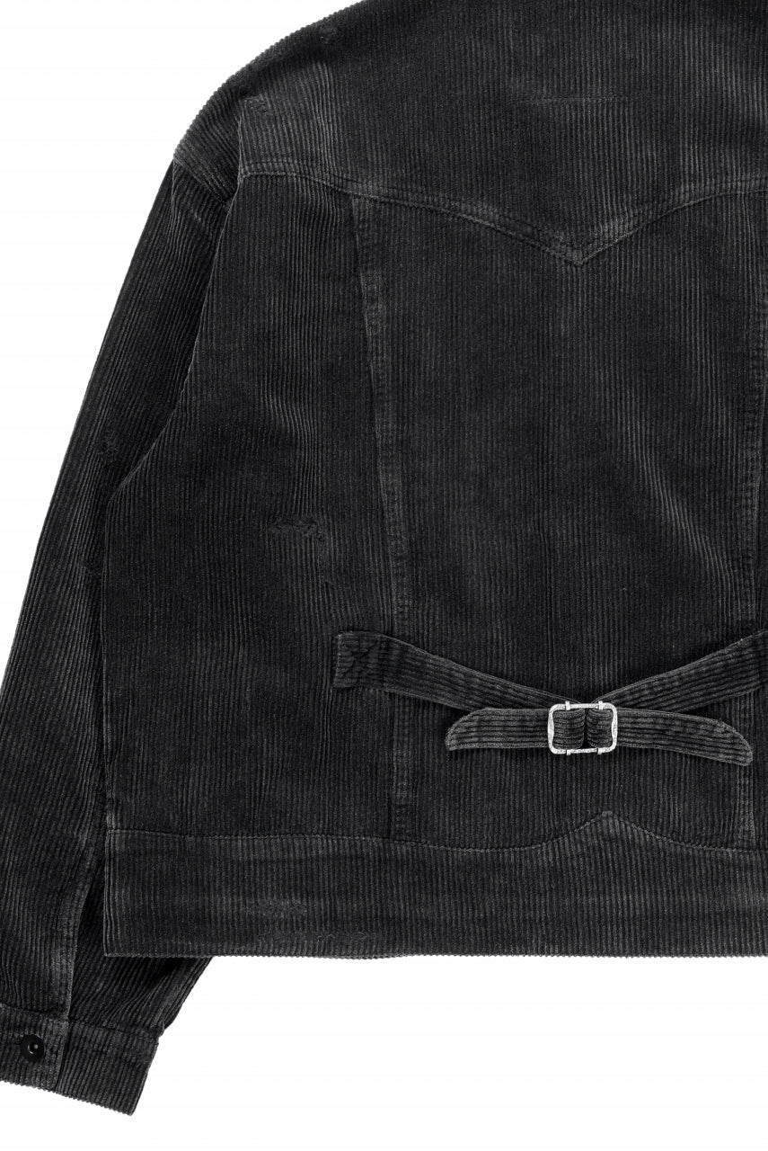Professor.E AGED CORDUROY JACKET (AGED BLACK) - Image 13