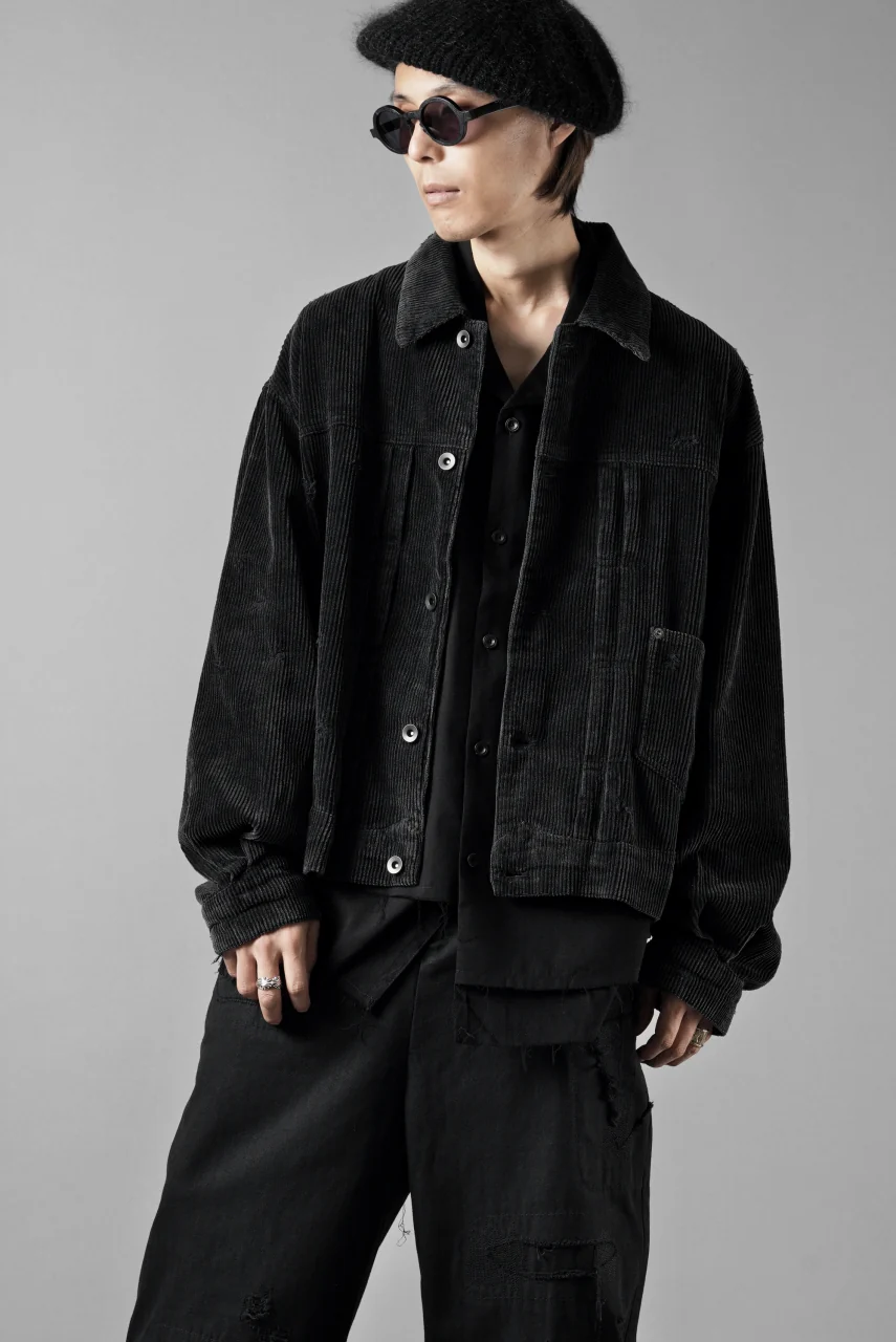 Professor.E AGED CORDUROY JACKET (AGED BLACK) - Image 17