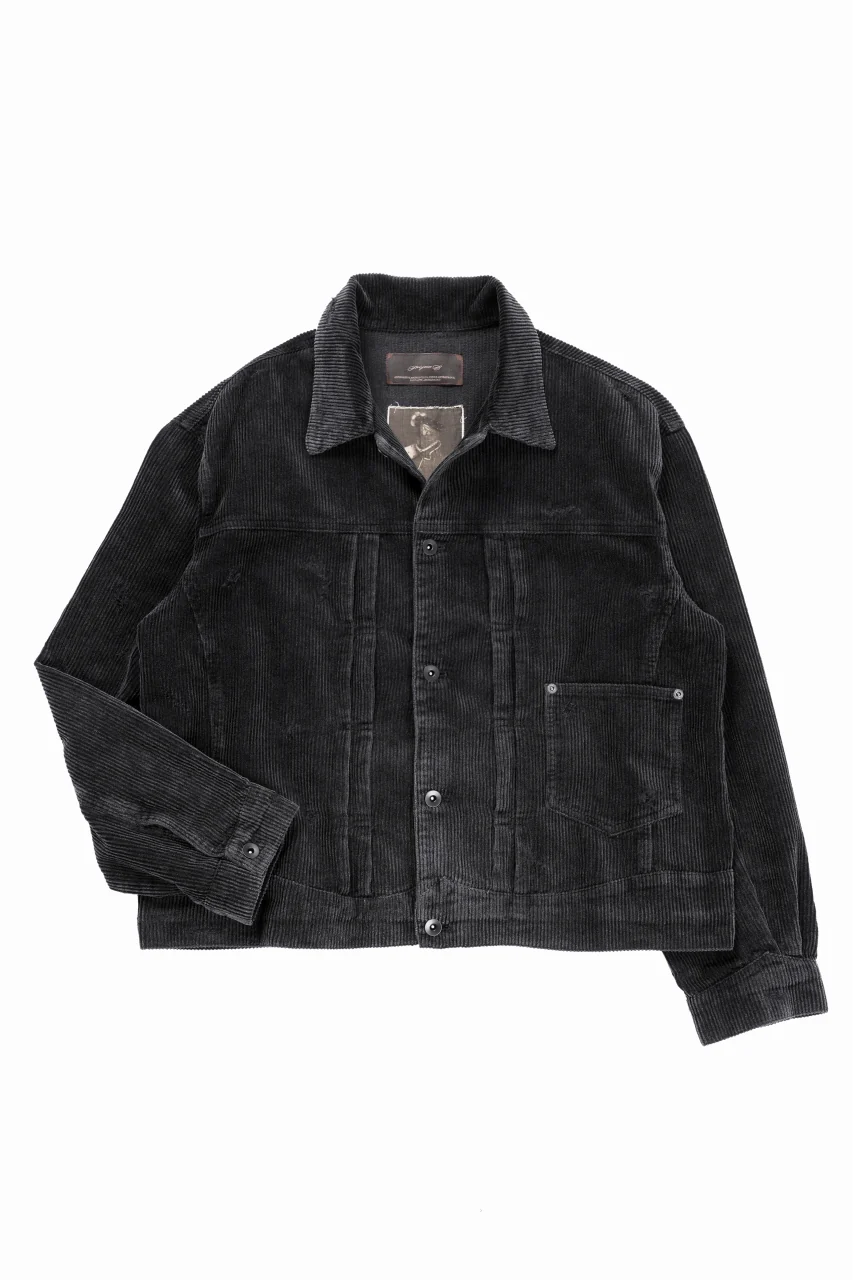 Professor.E AGED CORDUROY JACKET (AGED BLACK) - Image 5