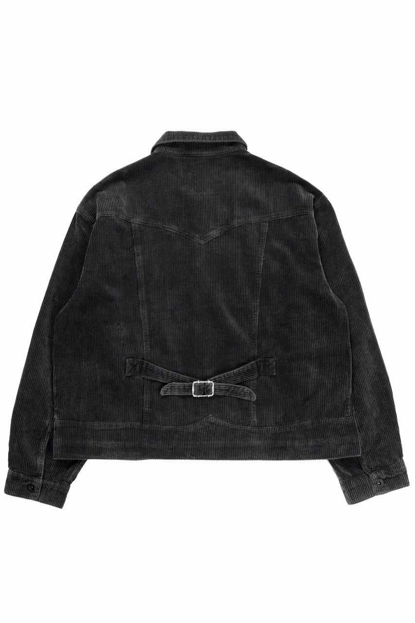 Professor.E AGED CORDUROY JACKET (AGED BLACK) - Image 6