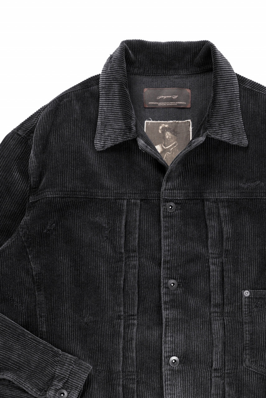 Professor.E AGED CORDUROY JACKET (AGED BLACK) - Image 8