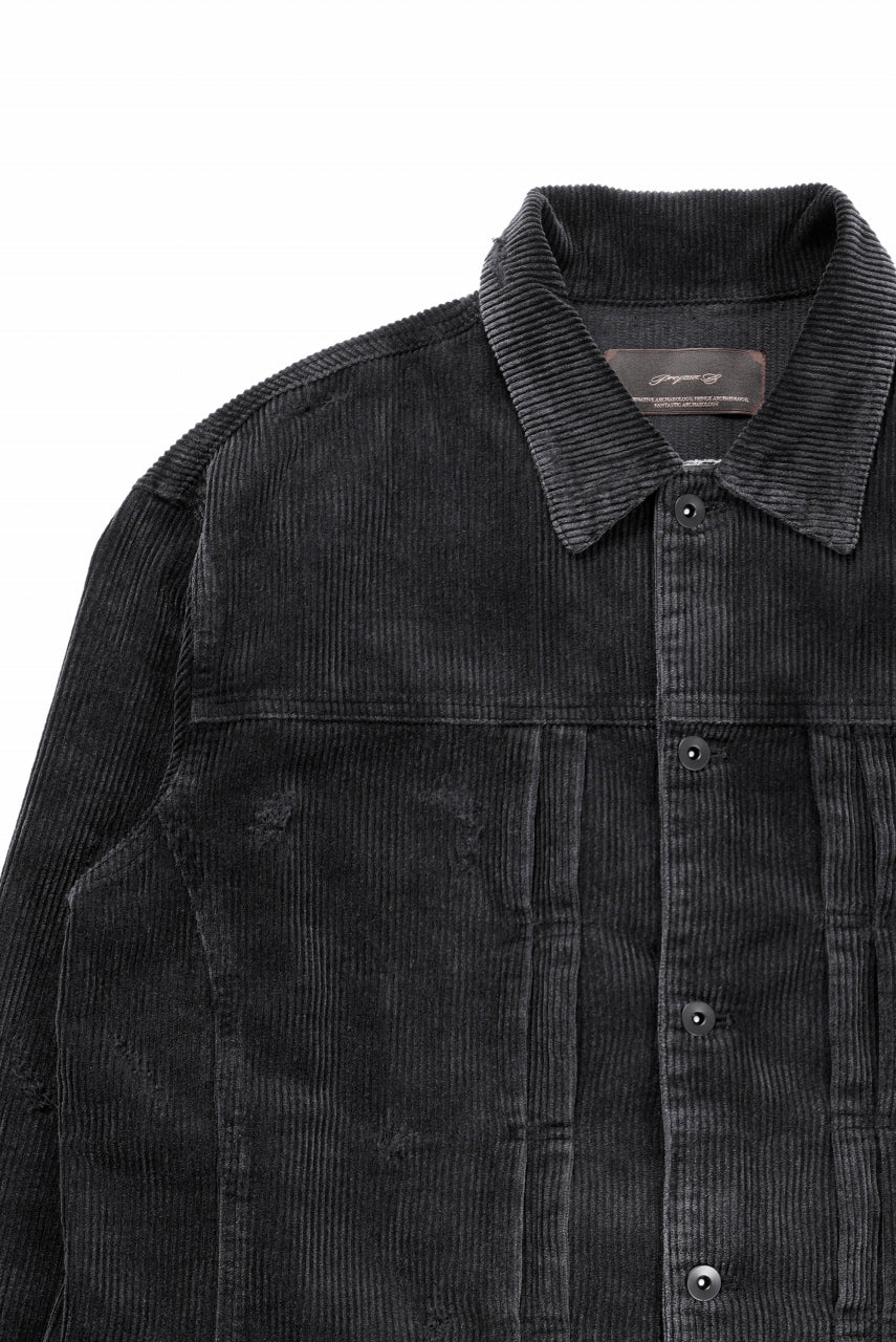Professor.E AGED CORDUROY JACKET (AGED BLACK) - Image 9