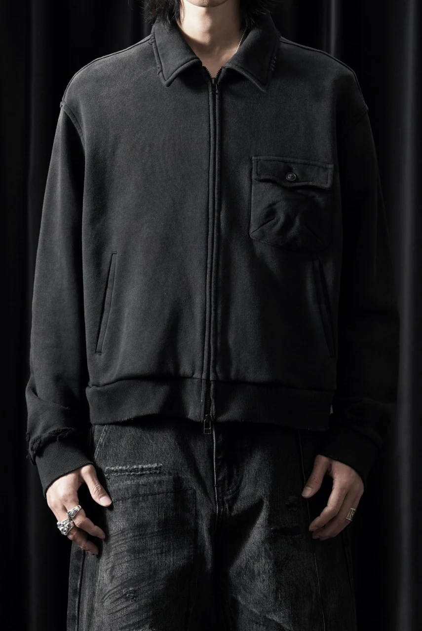 Professor.E AGED SINGLE POCKET JACKET (WASHED BLACK) - Image 3