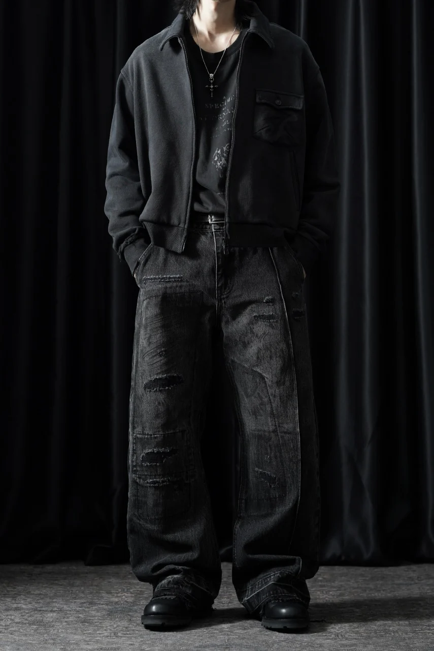 Professor.E AGED SINGLE POCKET JACKET (WASHED BLACK) - Image 6