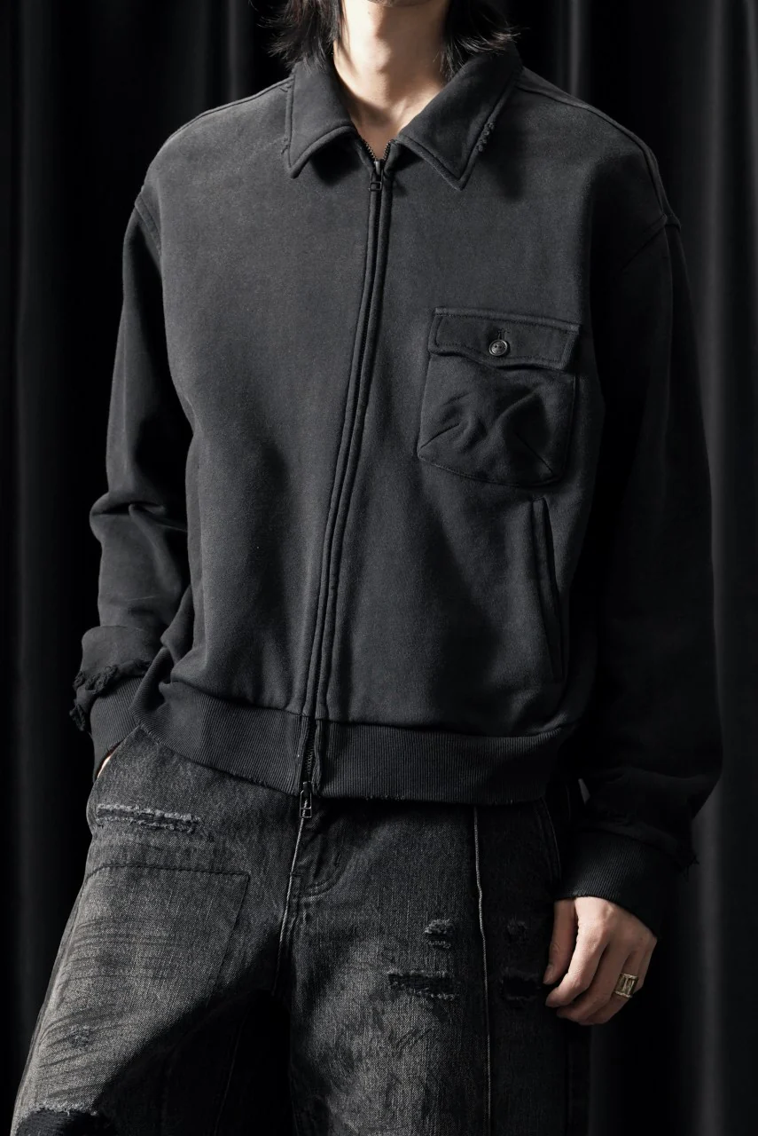 Professor.E AGED SINGLE POCKET JACKET (WASHED BLACK) - Image 7