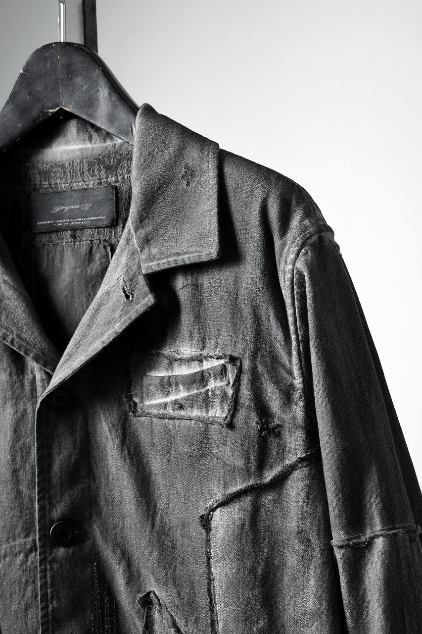 Professor.E AGED WORK JACKET (COLD DYED GREY) - Image 10