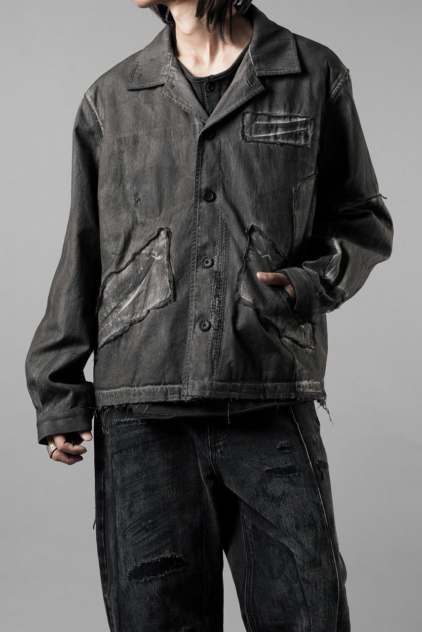 Professor.E AGED WORK JACKET (COLD DYED GREY) - Image 11