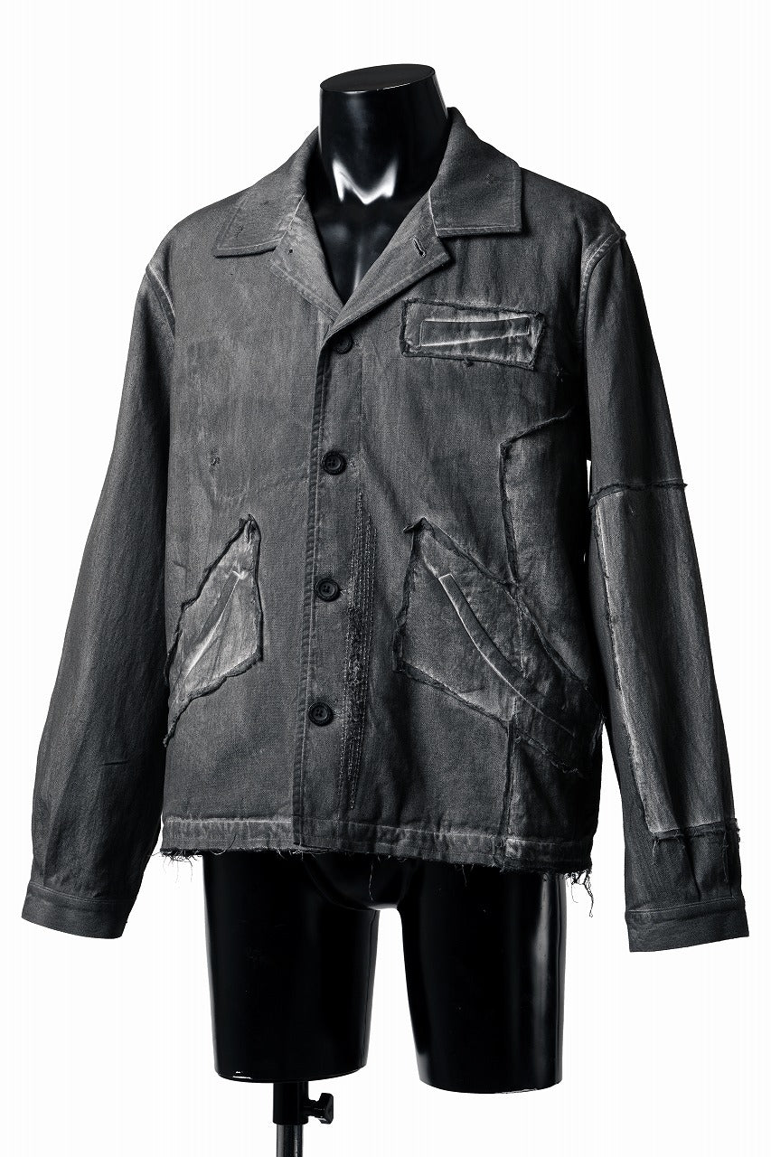 Professor.E AGED WORK JACKET (COLD DYED GREY) - Image 14