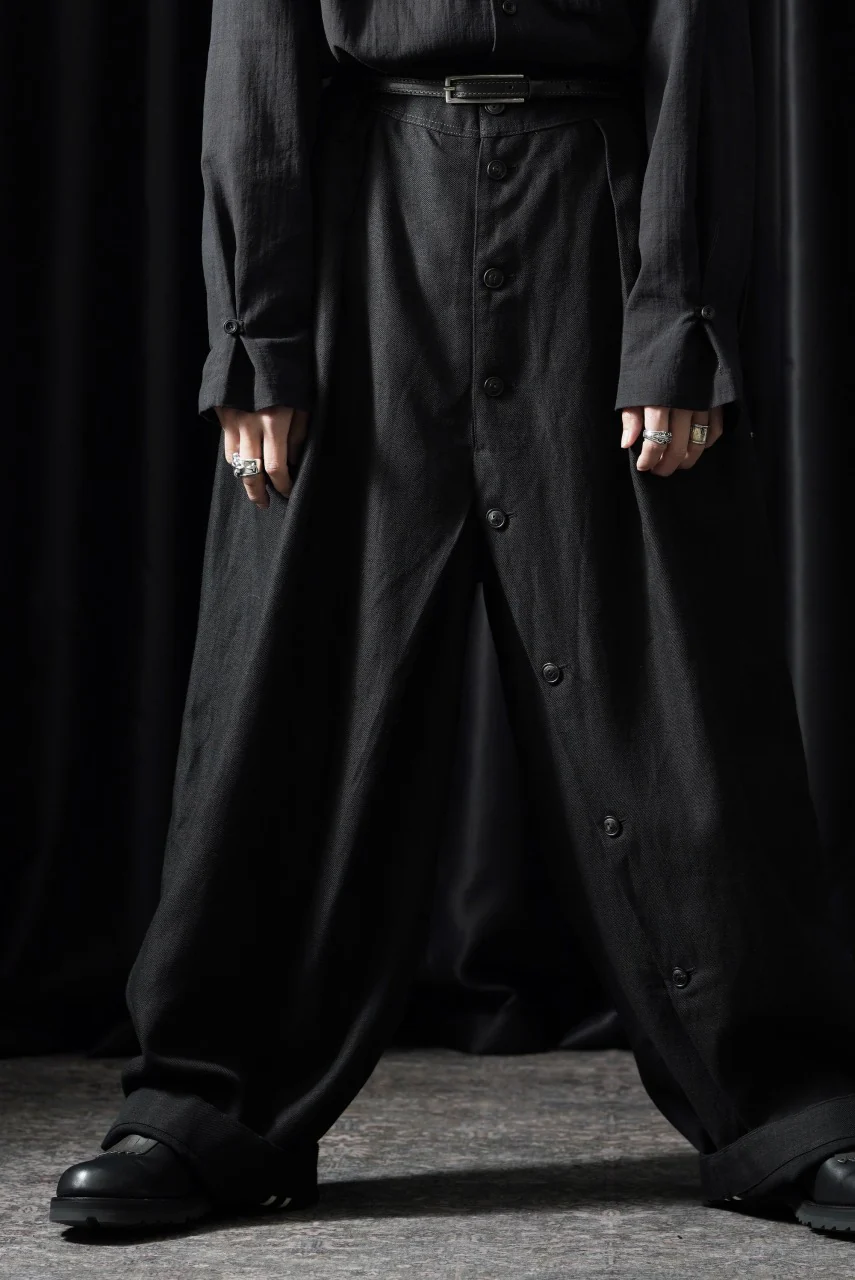 Professor.E BUTTON DRAFT PANTS (BLACK) - Image 10