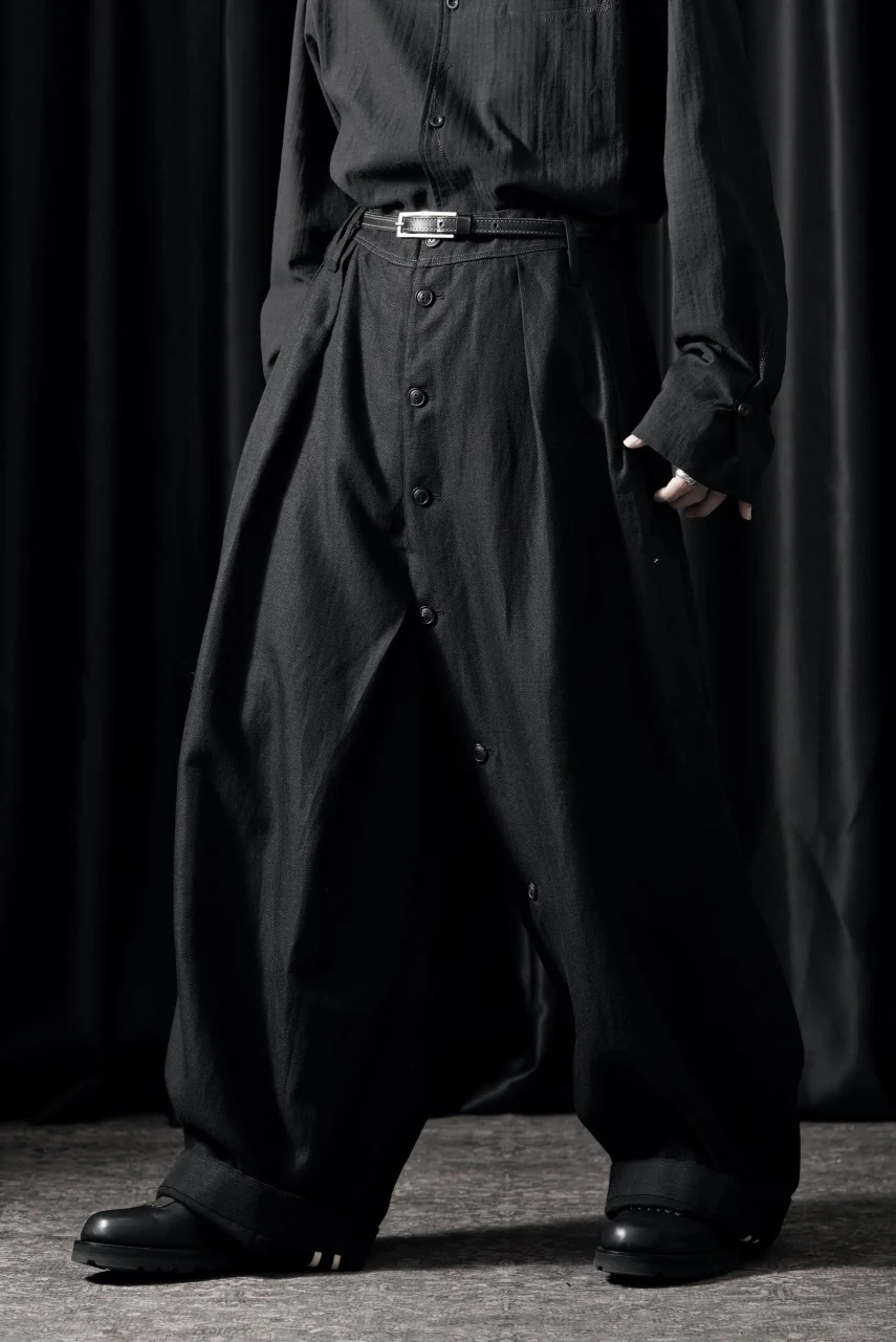 Professor.E BUTTON DRAFT PANTS (BLACK) - Image 12