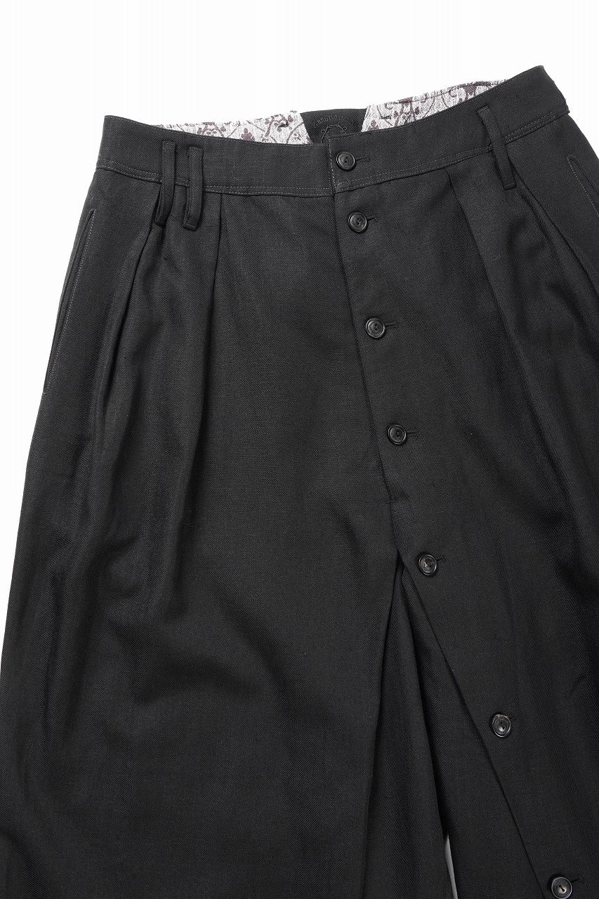 Professor.E BUTTON DRAFT PANTS (BLACK) - Image 5