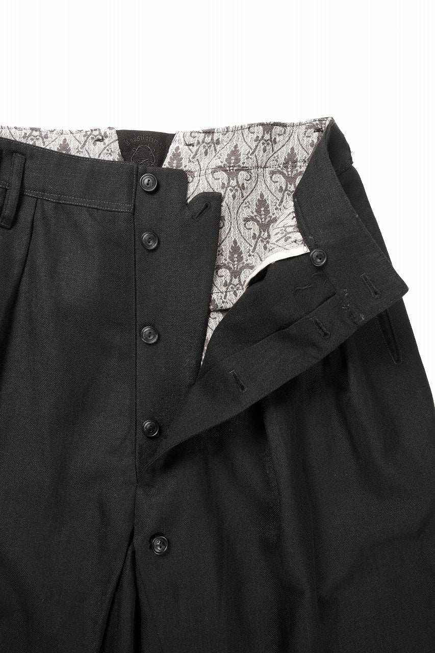 Professor.E BUTTON DRAFT PANTS (BLACK) - Image 7
