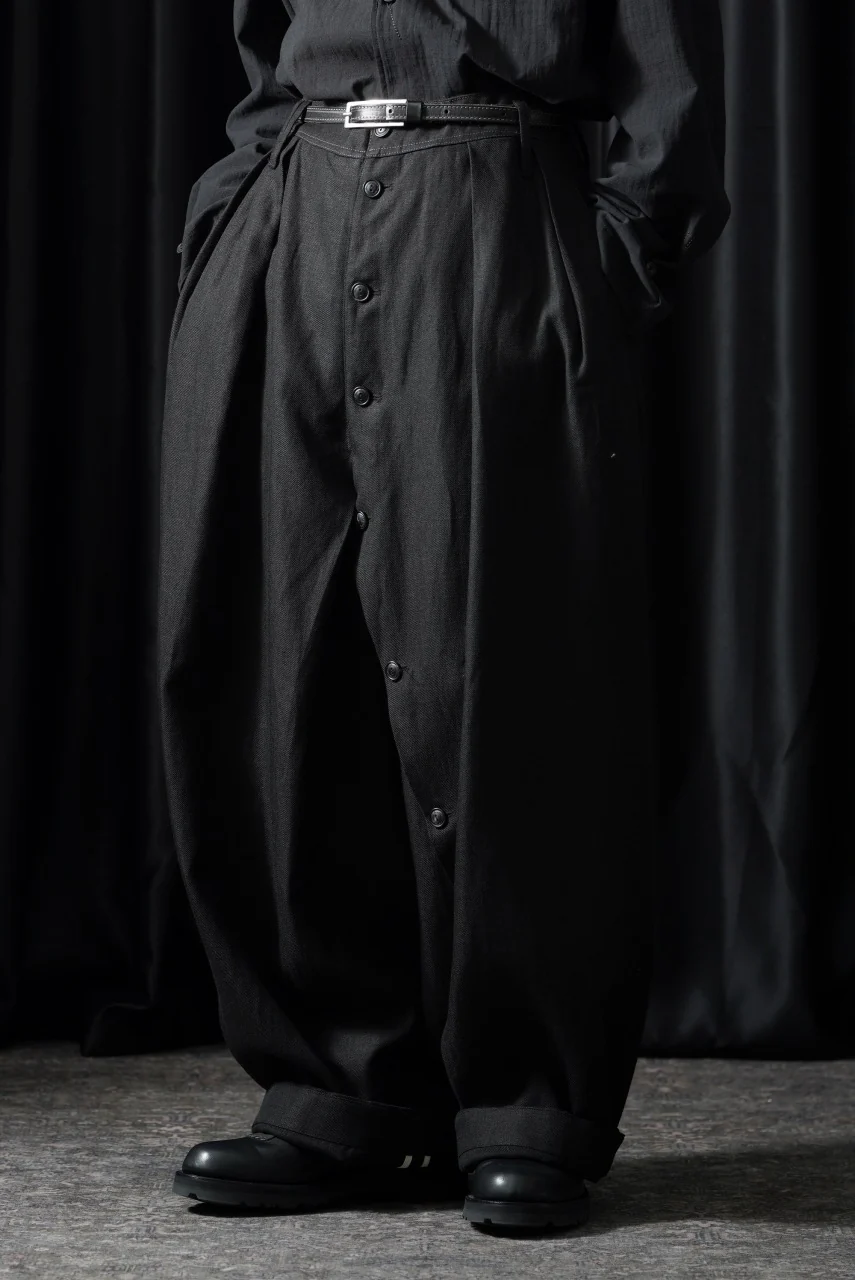 Professor.E BUTTON DRAFT PANTS (BLACK) - Image 9
