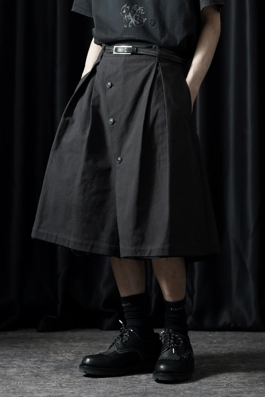 Professor.E BUTTON DRAFT SHORTS (BLACK)
