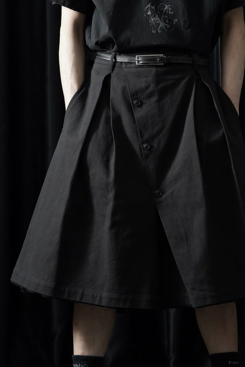 Professor.E BUTTON DRAFT SHORTS (BLACK) - Image 3