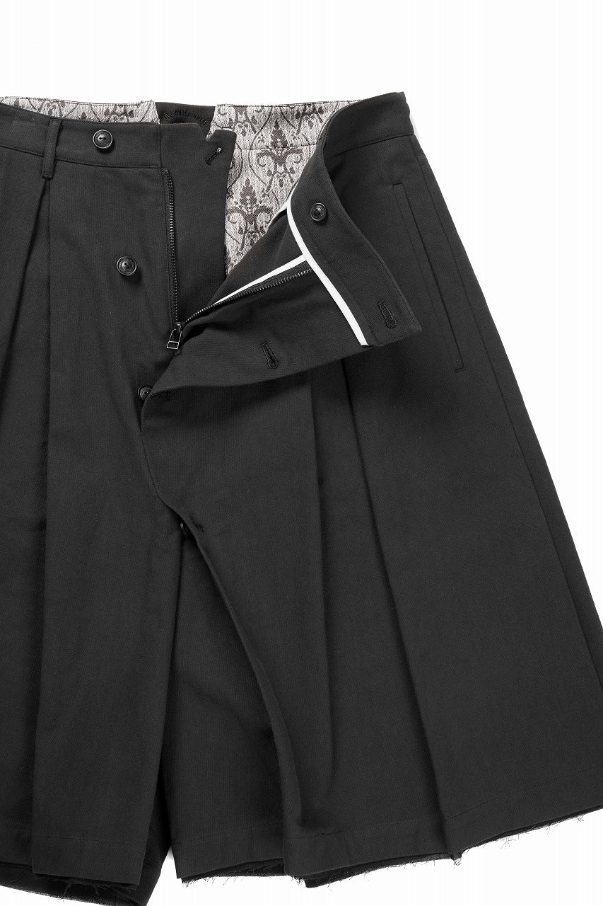 Professor.E BUTTON DRAFT SHORTS (BLACK) - Image 8