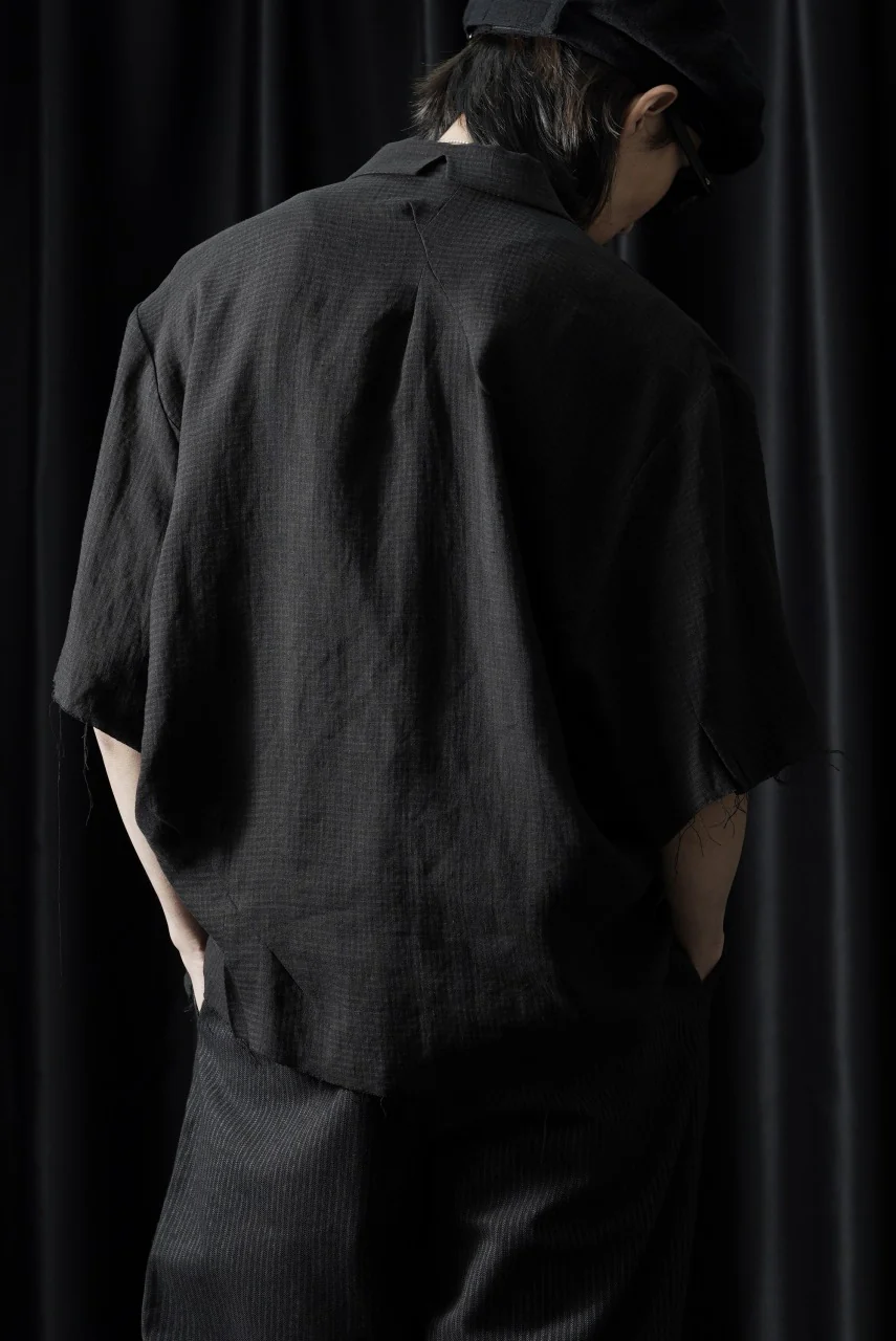 Professor.E CHECK SHORT SLEEVE SHIRT (BLACK) - Image 10