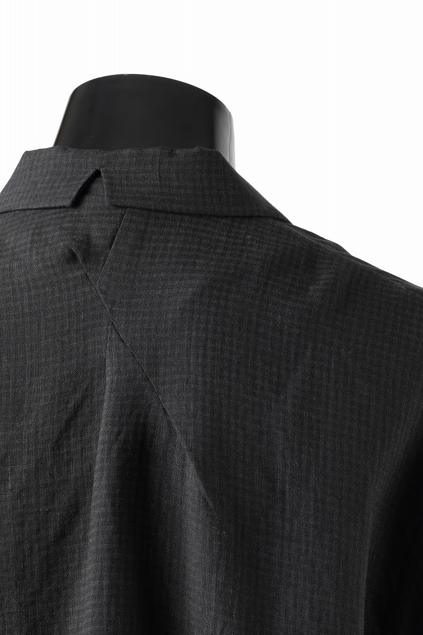 Professor.E CHECK SHORT SLEEVE SHIRT (BLACK) - Image 8