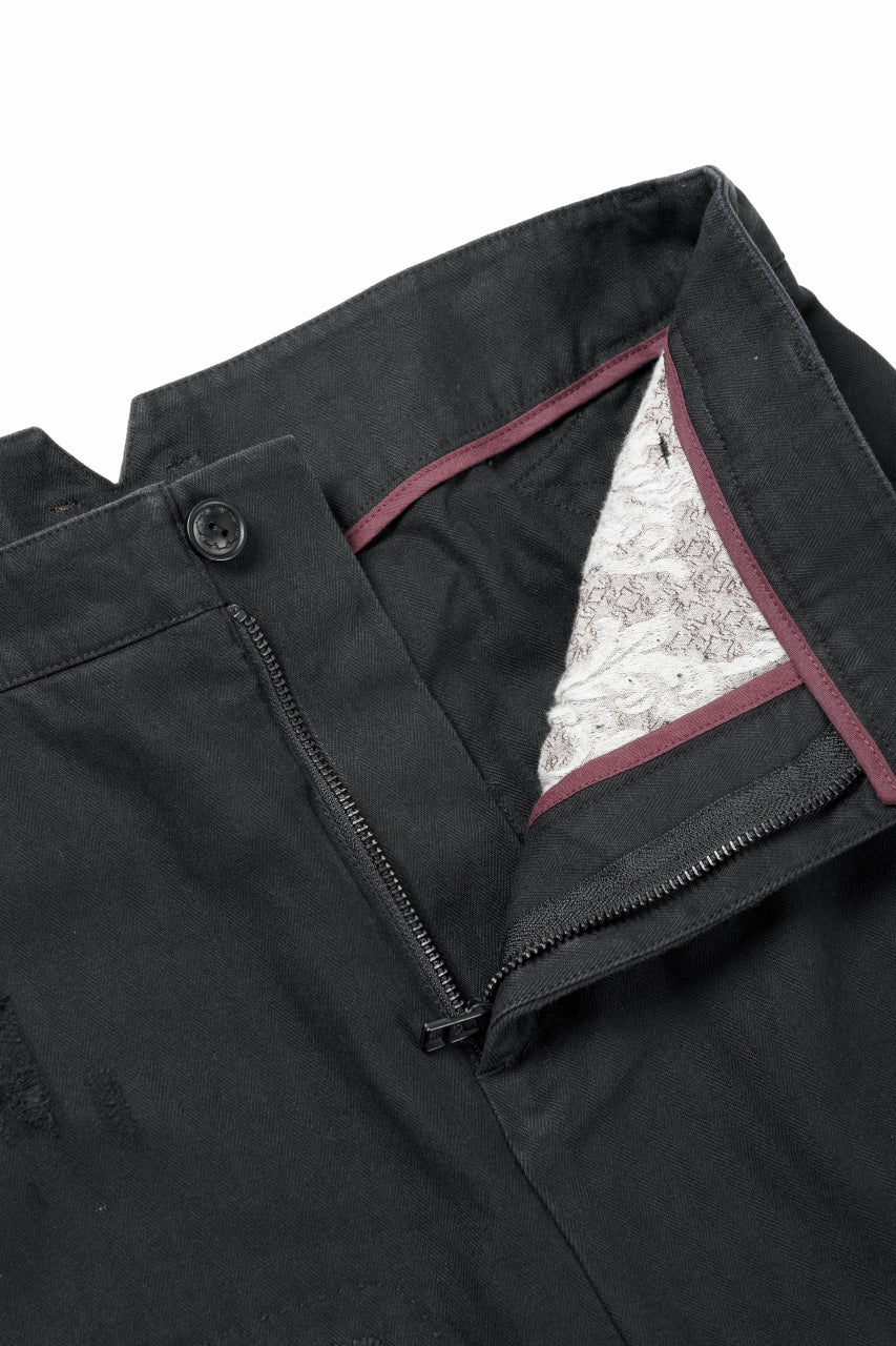 Professor.E DISTRESSED WORK PANTS (BLACK) - Image 5