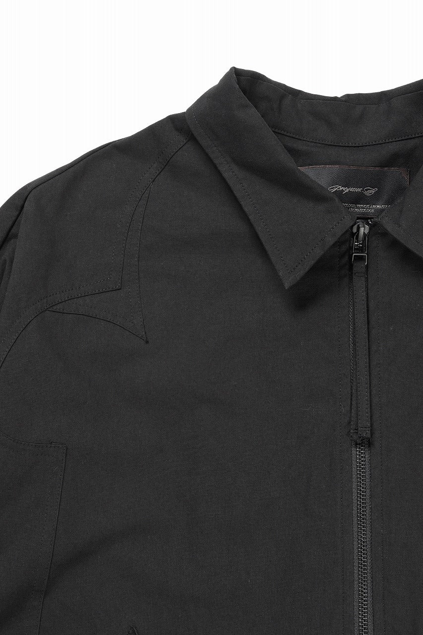 Professor.E DRAWSTRING COACH JACKET (BLACK) - Image 11