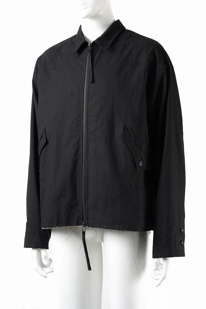 Professor.E DRAWSTRING COACH JACKET (BLACK) - Image 3