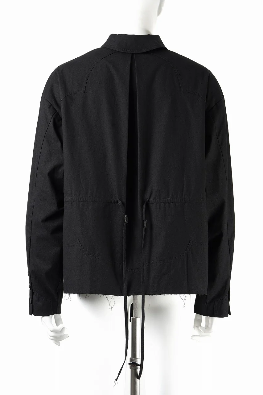 Professor.E DRAWSTRING COACH JACKET (BLACK) - Image 4