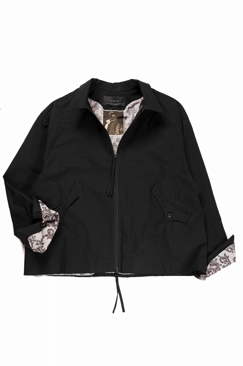 Professor.E DRAWSTRING COACH JACKET (BLACK) - Image 5