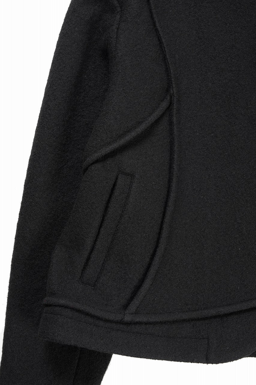 Professor.E FELTED WOOL BLAZER (BLACK) - Image 12