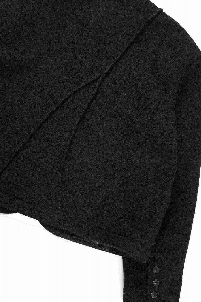 Professor.E FELTED WOOL BLAZER (BLACK) - Image 13