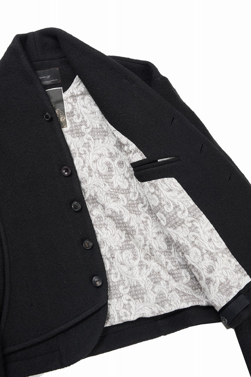 Professor.E FELTED WOOL BLAZER (BLACK) - Image 14