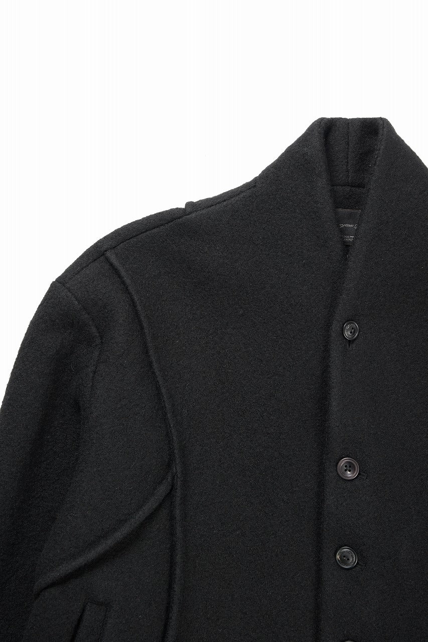 Professor.E FELTED WOOL BLAZER (BLACK) - Image 7