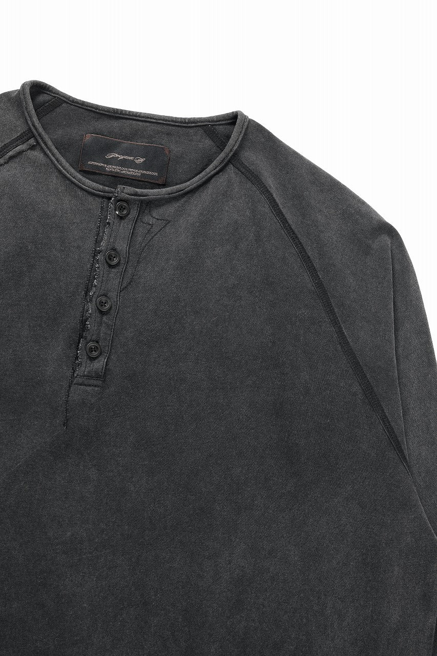 Professor.E HENLEY L/S TEE (COLD DYED GREY) - Image 10