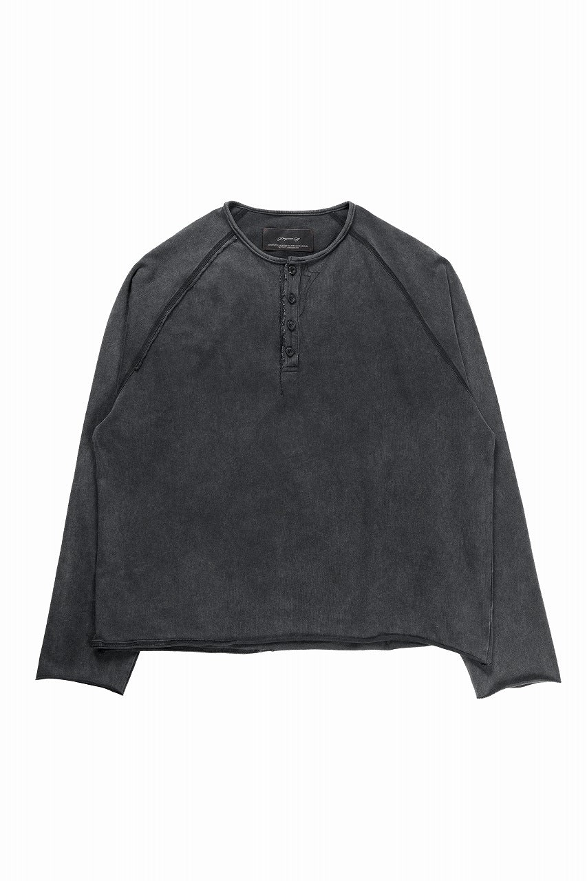 Professor.E HENLEY L/S TEE (COLD DYED GREY) - Image 5