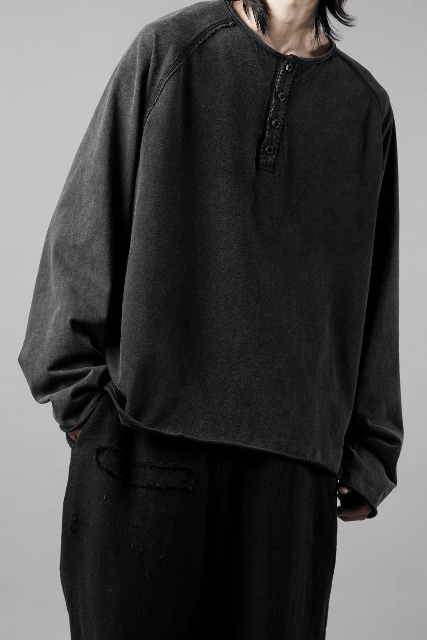 Professor.E HENLEY L/S TEE (COLD DYED GREY) - Image 8