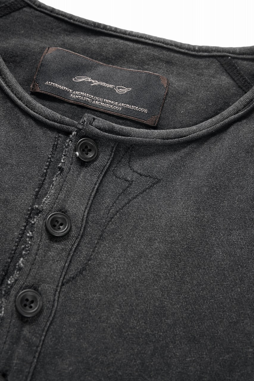 Professor.E HENLEY L/S TEE (COLD DYED GREY) - Image 9