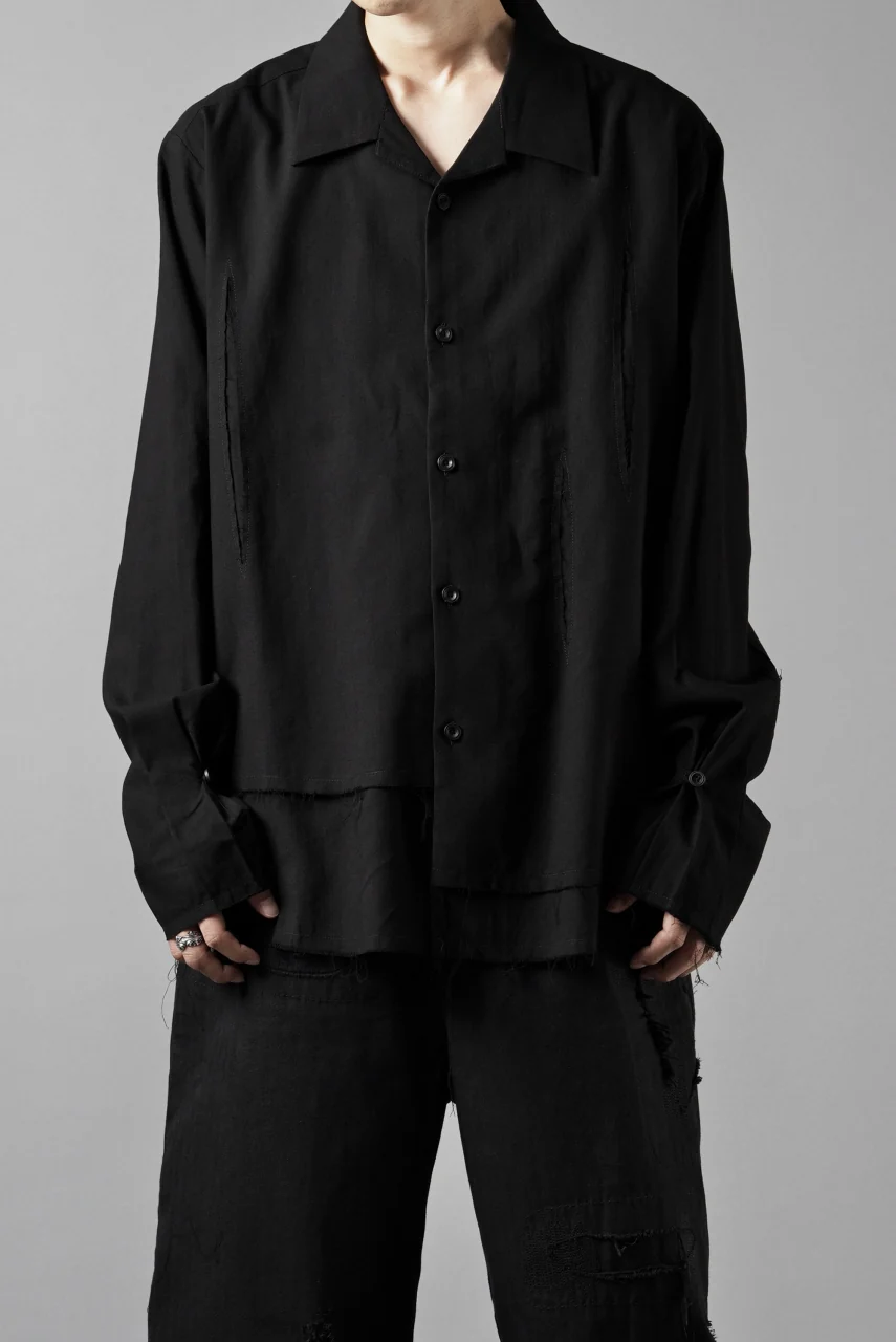 Professor.E LAYERED SHIRT (BLACK) - Image 12