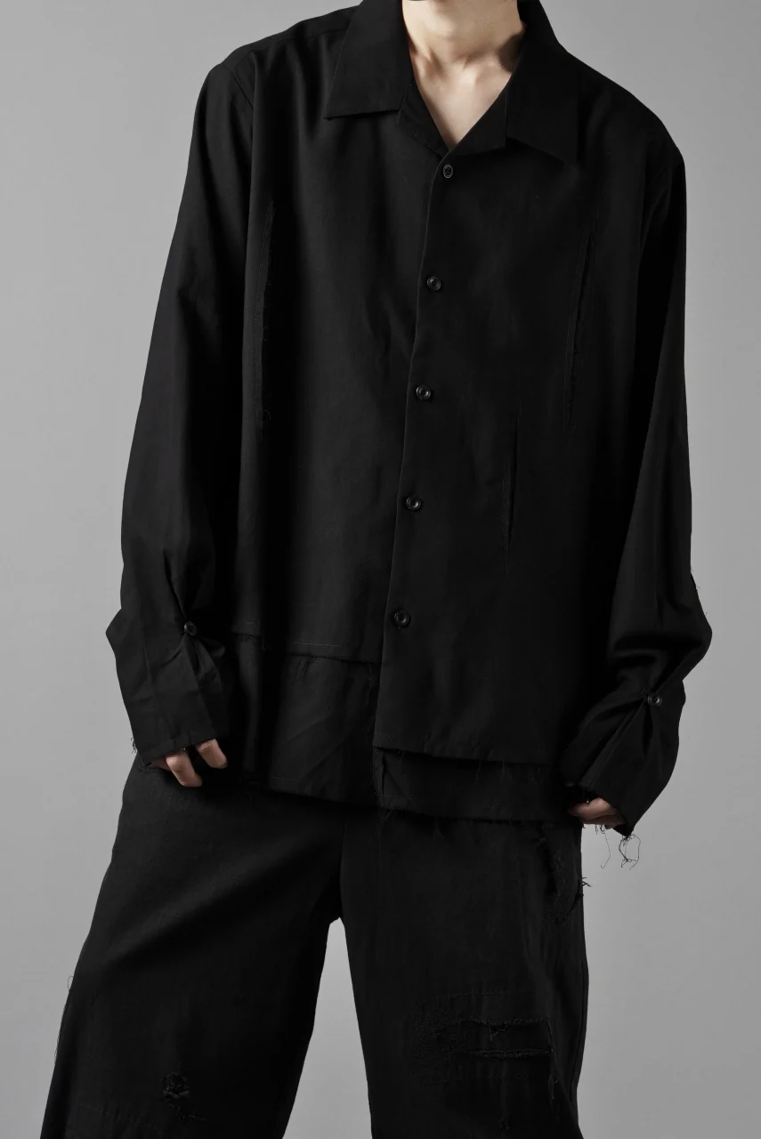 Professor.E LAYERED SHIRT (BLACK) - Image 13