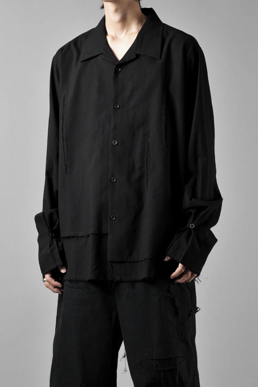 Professor.E LAYERED SHIRT (BLACK) - Image 14